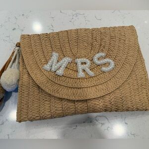 Mrs. Crossbody Jute Bag